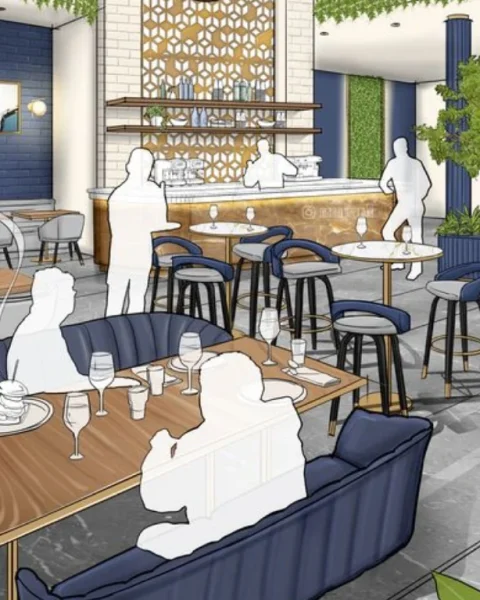 Concept Design in Cafe Interior Design