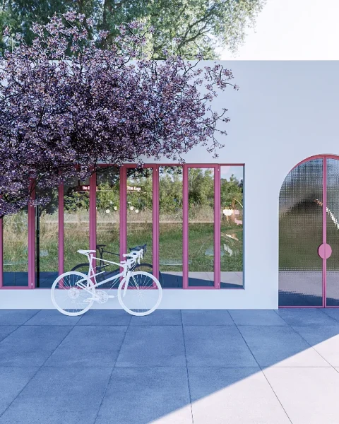 PINK CAFE DESIGN IN DUBAI