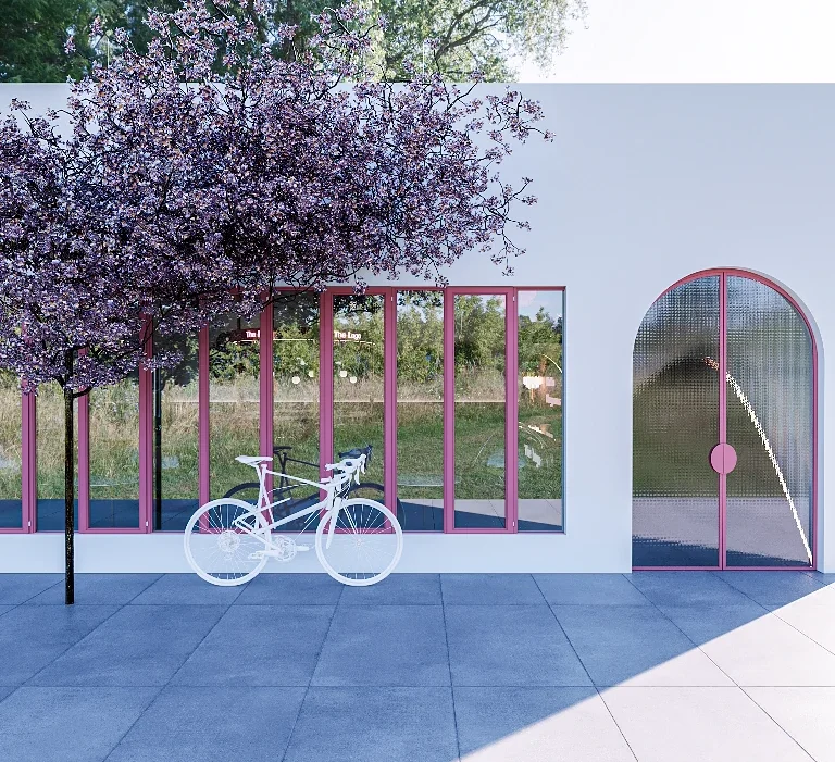 PINK CAFE DESIGN IN DUBAI