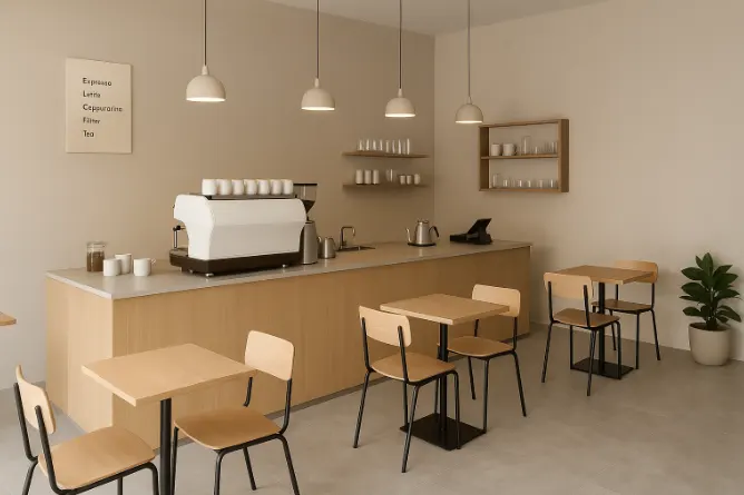 minimalist-small-coffee-shop-design-in-uae minimalist small coffee shop design in uae