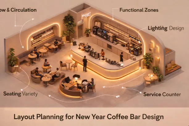 Layout Planning for New Year Coffee Bar Design