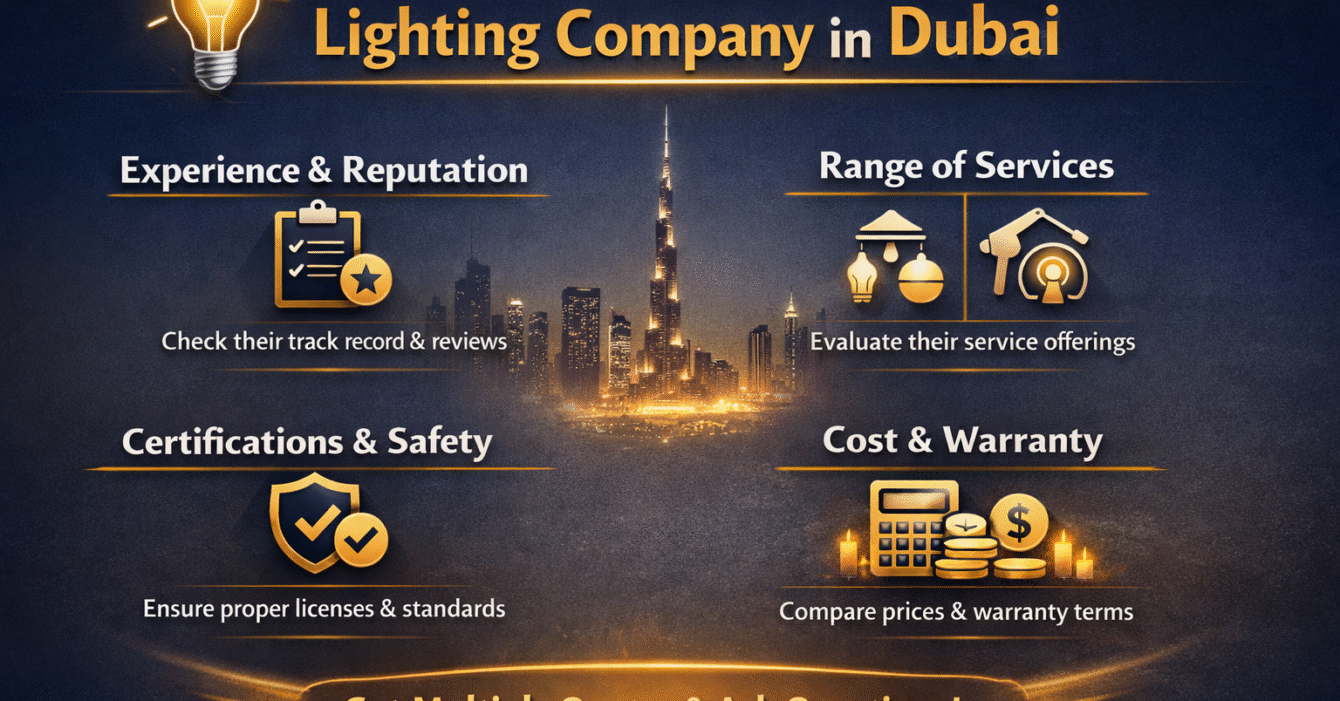 How to Choose the Right Electrical Lighting Company in Dubai electrical lighting company dubai