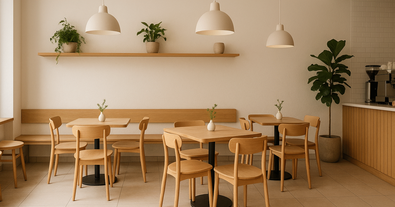 Simple Cafe Interior Design