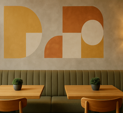 wall design for cafeteria