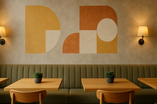 wall design for cafeteria