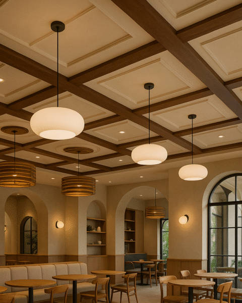 cafe ceiling design ideas