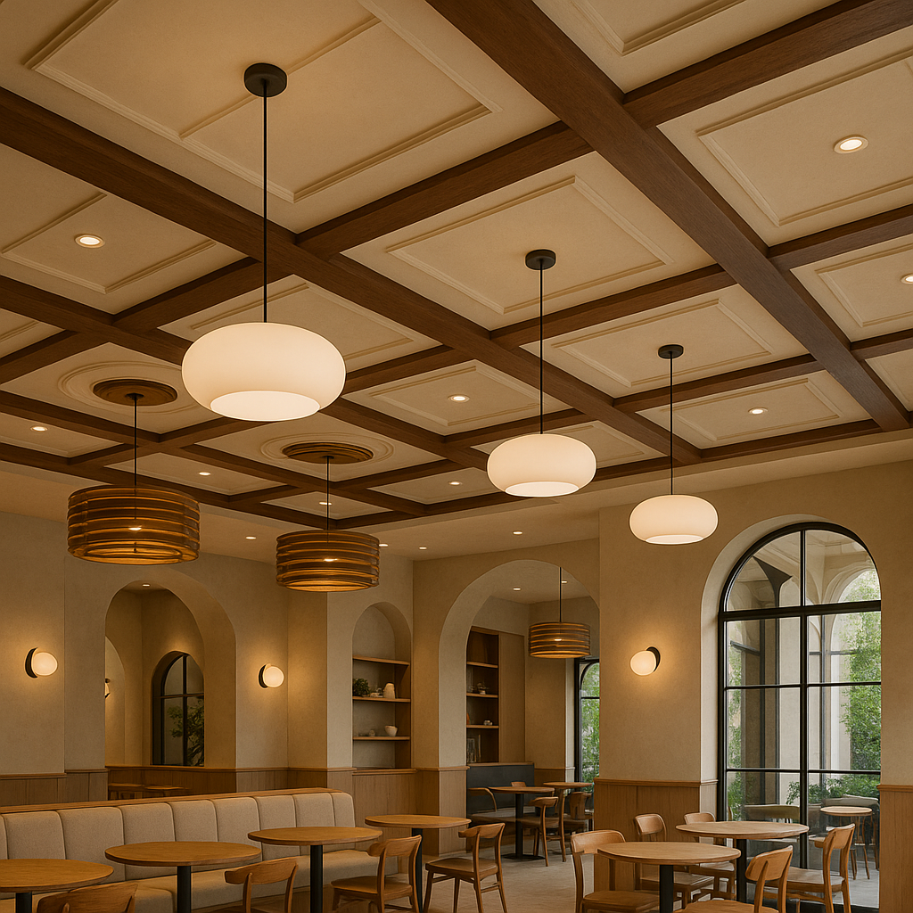 +15 Cafe Ceiling Design Ideas in Dubai and the GCC - deluxe selection