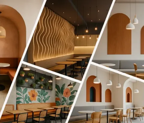 Unique cafe interior design ideas in Dubai